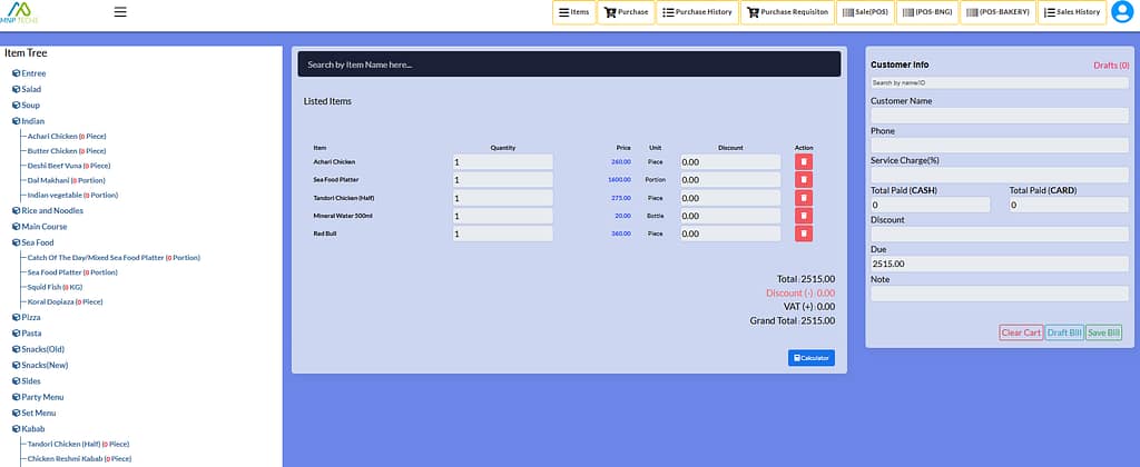 Restaurant Management Software - MNP Techs - POS