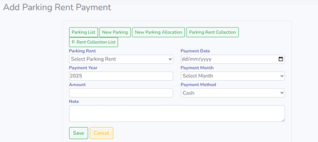 Apartment - Parking Rent