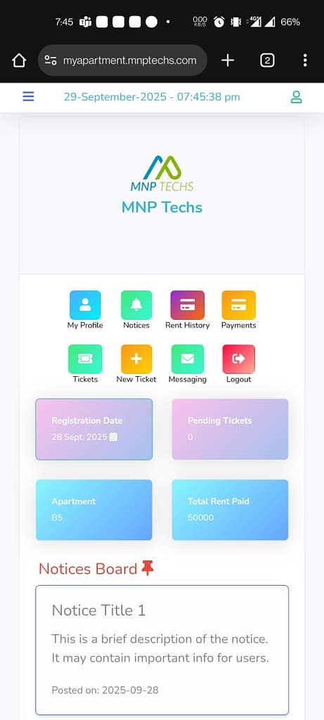 Tenant Mobile App