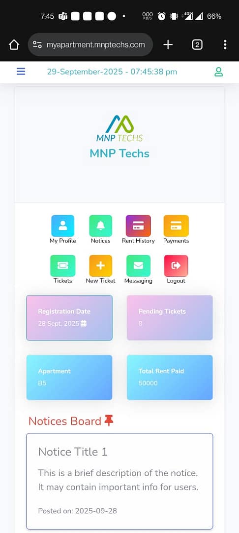 Tenant Mobile App